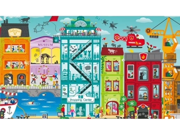 Hape animated city puzzle