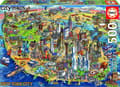 Miniatyrbilde 1 av 2: Educa New York City Map - 500 brikker