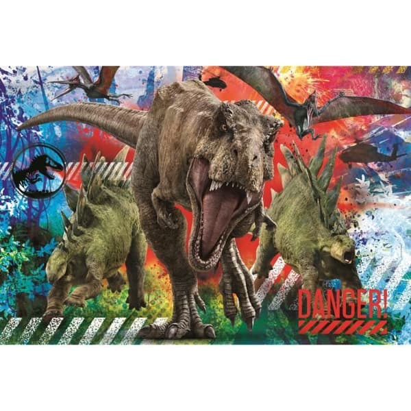 CLEMENTONI - 26456 - SuperColor 60 stycken Maxi - Jurassic World