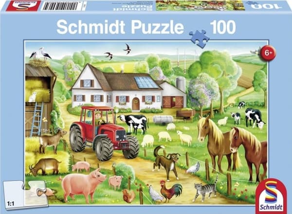 Schmidt Games 56003, 100 st, gård, 6 År