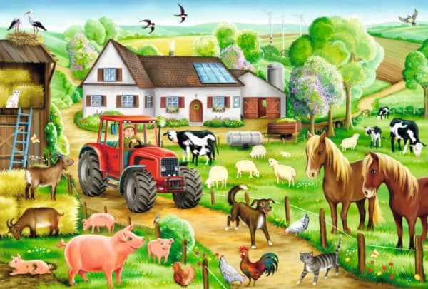 Schmidt Games 56003, 100 st, gård, 6 År