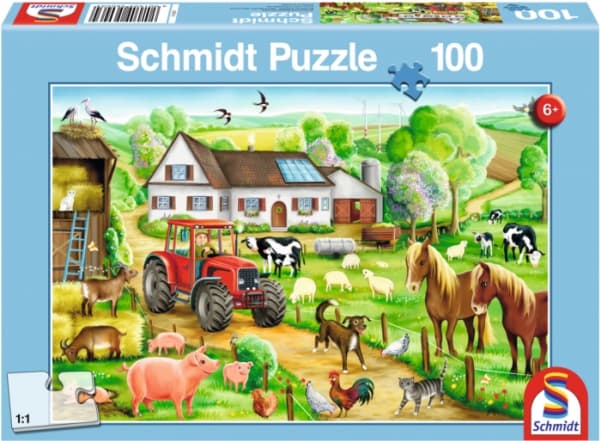 Schmidt Games 56003, 100 st, gård, 6 År