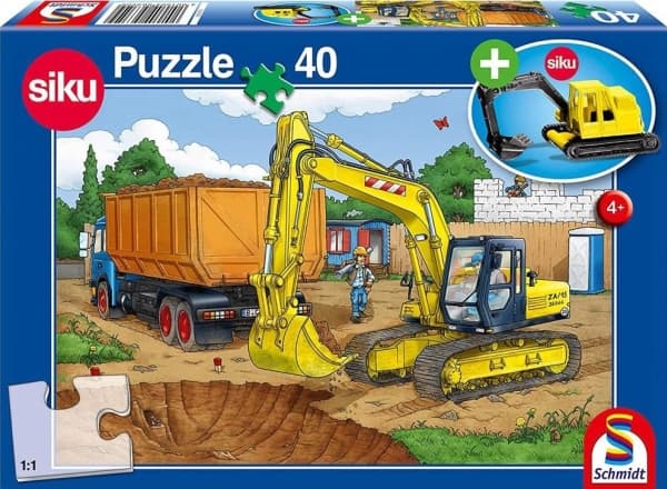 Schmidt Games Puslespill Siku Koparka + zabawka