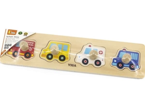 Viga Viga 44535 Ensimmäinen palapeli kahvoilla - autot