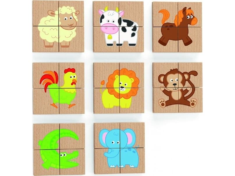 Viga Viga 50722 A magnetic puzzle set-farm