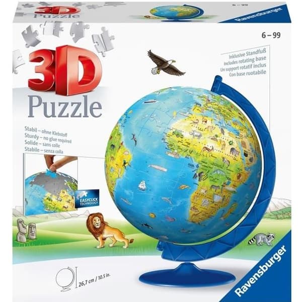 RAVENSBURGER Puzzle 3D World Map 180 st