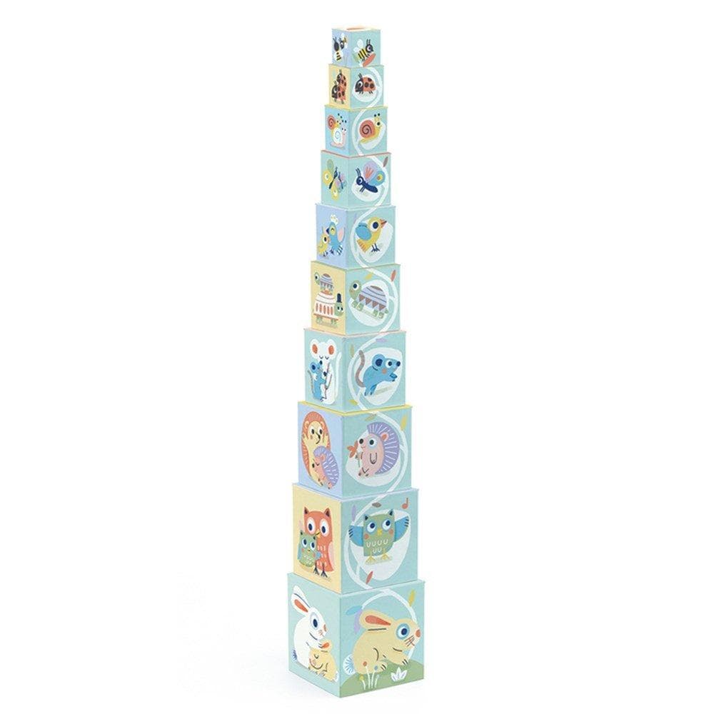 Djeco Baby Bloki Stapel Klossar Vit DJ06103