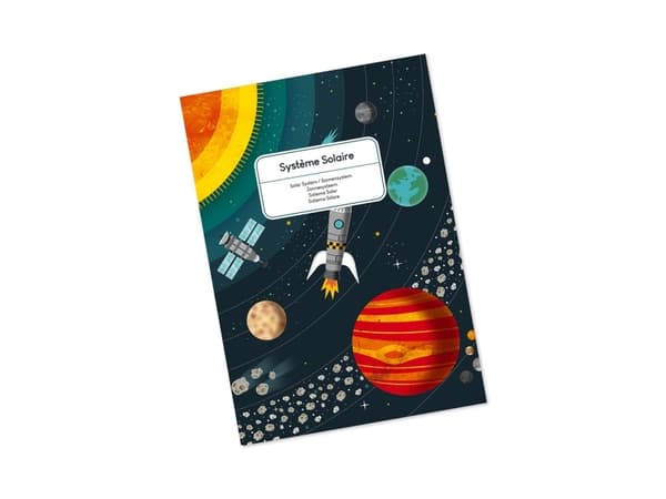 JANOD Educational Puzzle Solar System, Kartong, Frankrike, 700 mm, 490 mm, 2 mm, Låda