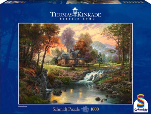 Schmidt Spiele Mountain Retreat, 1000 styck, Liggande