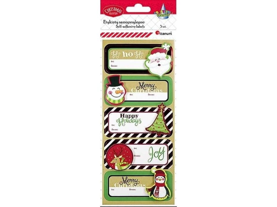 Titanum Self-adhesive tickets 3D Christmas 5 pcs