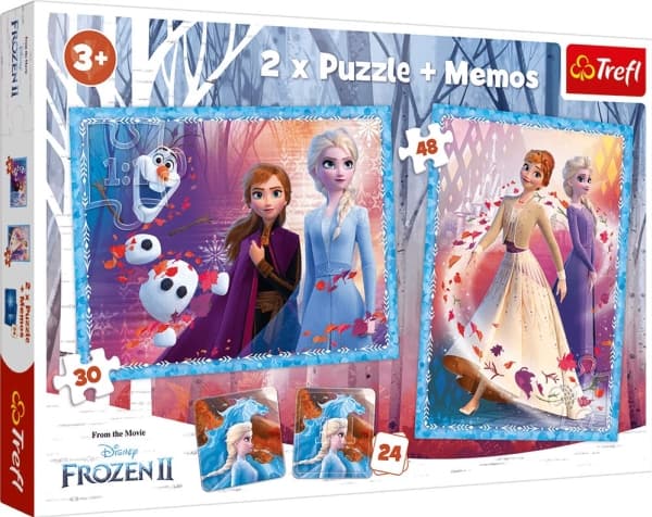 Trefl Puzzle 2in1 + memos The mysterious land of TREFL