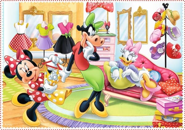 Trefl Puzzle 4in1 Minnie med venner (34355)
