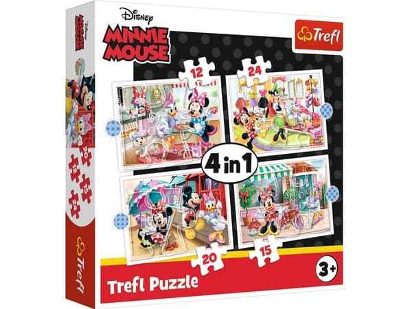 Trefl Puzzle 4in1 Minnie med venner (34355)