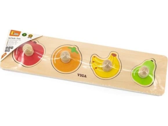 Viga Toys Viga 44531 The first puzzle with handles - fruit