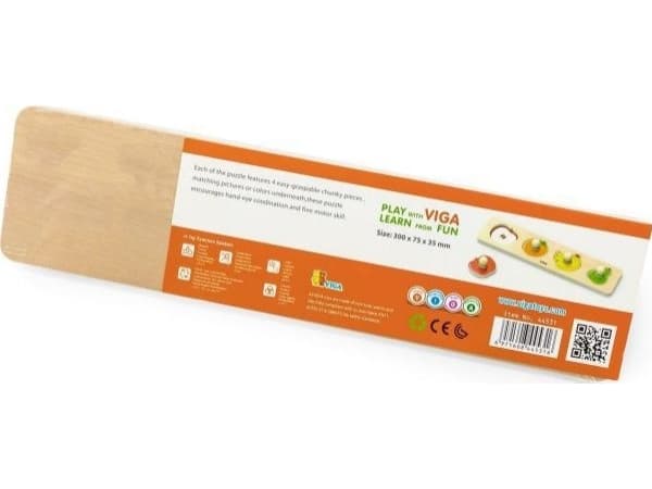 Viga Toys Viga 44531 The first puzzle with handles - fruit