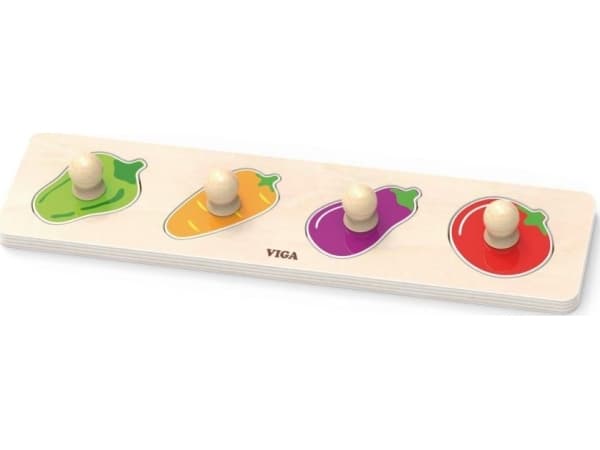 Viga Toys Viga 44532 The first puzzle with handles - vegetables