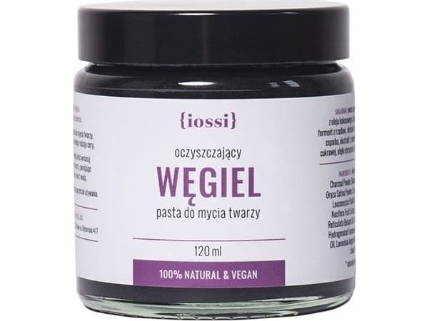 Iossi IOSSI_Carbon cleansing paste for face wash with activated carbon, algae and green tea 120ml