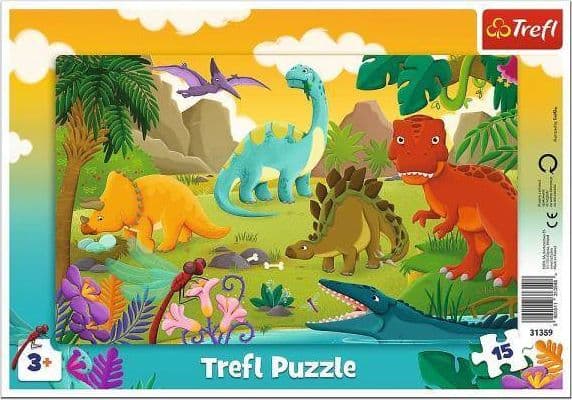 Trefl Puzzle 15el Kehykset Dinosaurukset 31359 Trefl Trefl