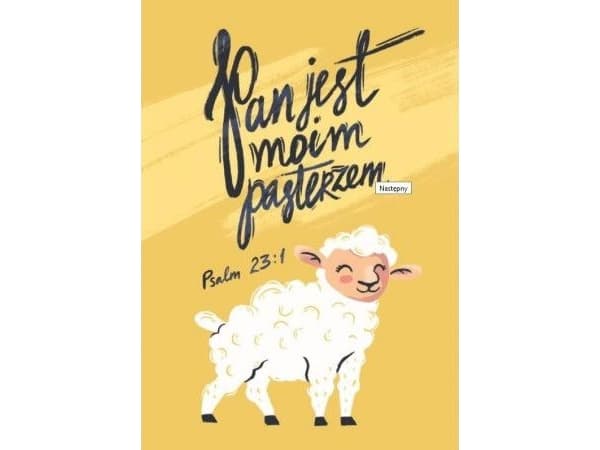 Sharon Vykort med målarbok - Herren är min herde