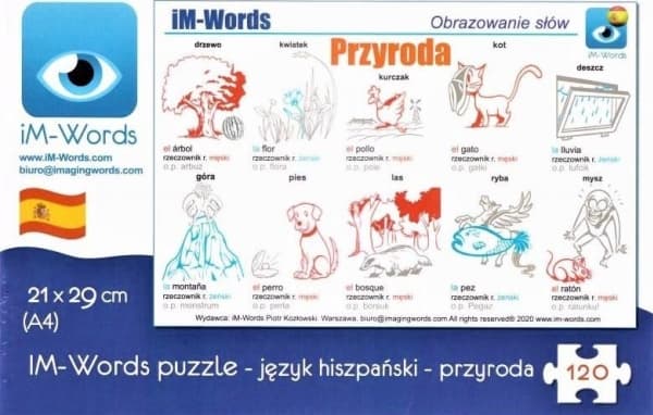 iM-Words iM-Words Puzzle 120 espanjaksi - luonto