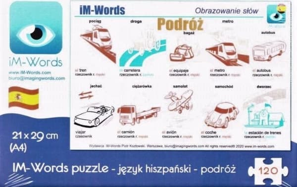 iM-Words iM-Words Puzzle 120 espanjaksi - matkailu
