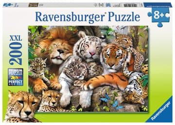 Ravensburger Big Cat Nap, 200 kpl, Eläimet, 8 vuosi/vuosia