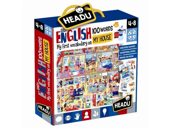 Headu Easy English 100 Words My House, 3 vuosi/vuosia