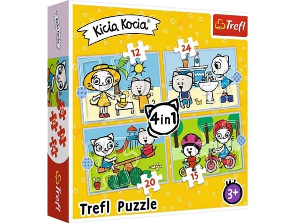 Trefl Puzzle 4in1 Kitty Cat's Day
