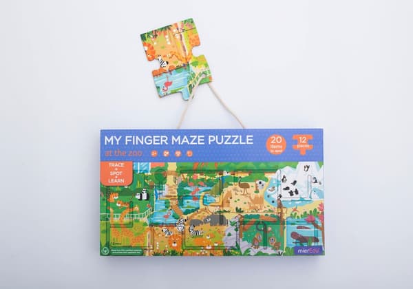 At the Zoo - Kreativt magnetisk puslespil fra mierEdu