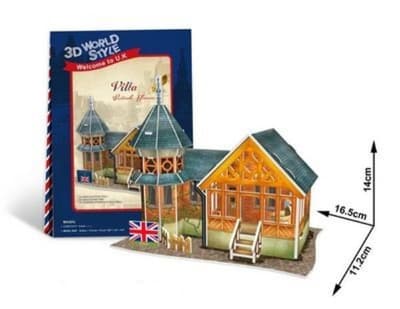 Puzzle 3D Domki świata-Wielka Bryt. Villa 25el W3107H 23107 DANTE