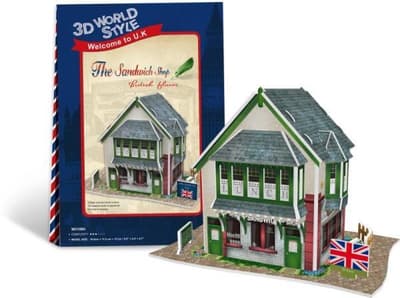 Puzzle 3D Domki świata-Wielka Brytania Sandwich Sho 36el W3106H 23106 DANTE