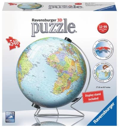 Puzzle 3D 540el Globus 124367 RAVENSBURGER