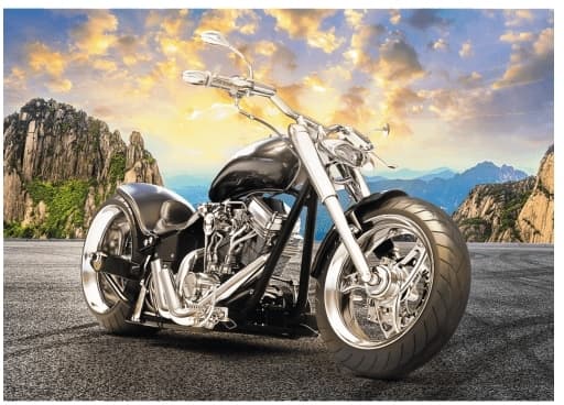 Trefl Black motorcycle, 500 stykker, Idretter, 10 år