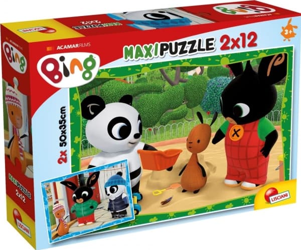 Lisciani Puzzle Maxi 2x12 palaa Bing Ystävät