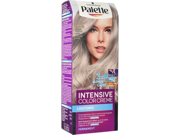 PALETTE_Intensive Color Creme Lightener cream hair dye 12-21 Silver Ash Blonde