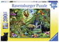 Miniatyrbillede 1 af 2: Djur i djungel Pussel 200 bitar Ravensburger