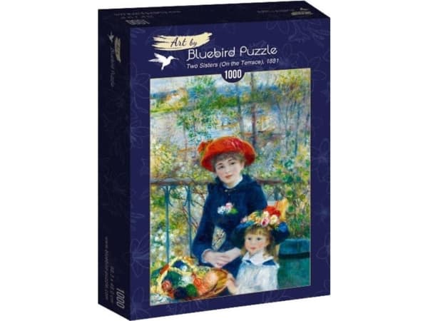 Bluebird Puzzle Puzzle 1000 Two Sisters on the Terrace, Renoir, 1881