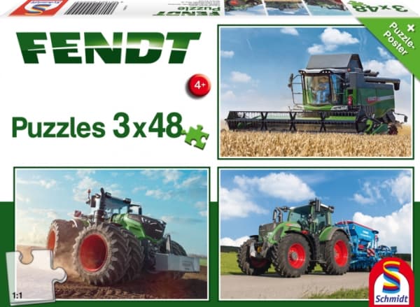 Schmidt Games Palapeli 3x48 Fendt G3