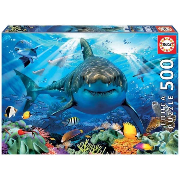 Educa Great White Shark Pussel 500 bitar 18478
