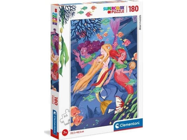 Clementoni Puzzle 180 Super Kolor Mermaids