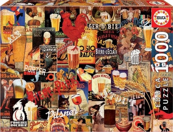 Educa Puzzle 1 000 pieces Collage of beer