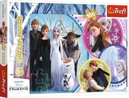 Trefl Puzzle 100 pieces Glitter In the glow of love Frozen 2