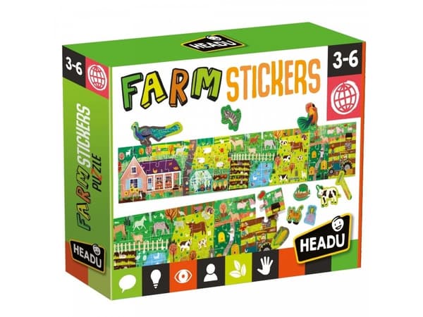 Headu Puzzle farm with HEADU stickers