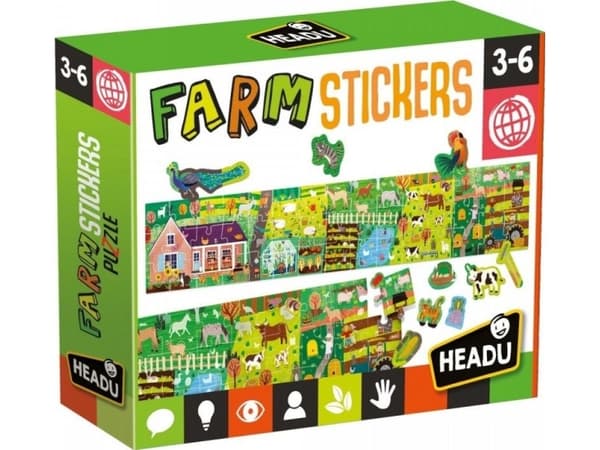Headu Puzzle farm with HEADU stickers