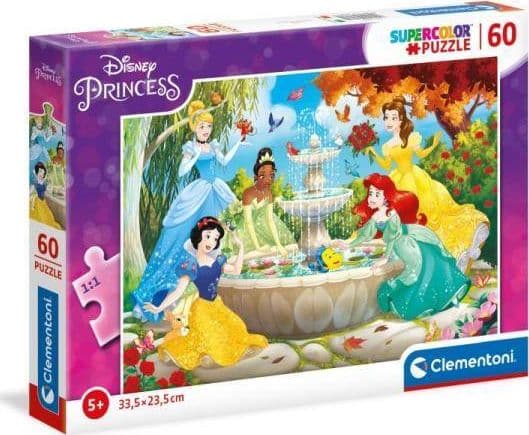 Clementoni Clementoni Puslespill 60 brikker Disney Princess. Prinsesser ved fontenen 26064