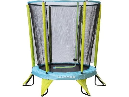 Hudora Safety trädgårdsrampolin med internt nät 4.5 FT 140 cm