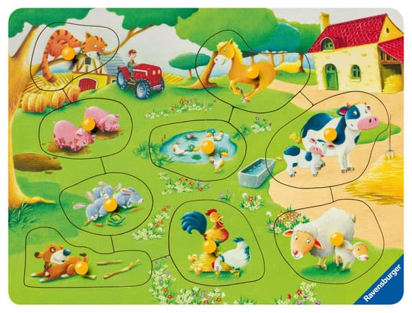 Bondegårdsdyr Puslespill 9 brikker Ravensburger