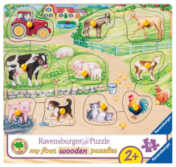 Bondegård Puslespill 10 brikker Ravensburger