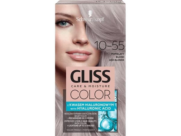 SCHWARZKOPF_Gliss Color hair coloring cream 10-55 Ash Blonde