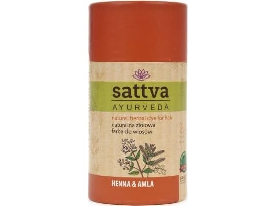 SATTVA_Natural Herbal Dye for Hair natural herbal hair dye Henna &amp; Amla 150g